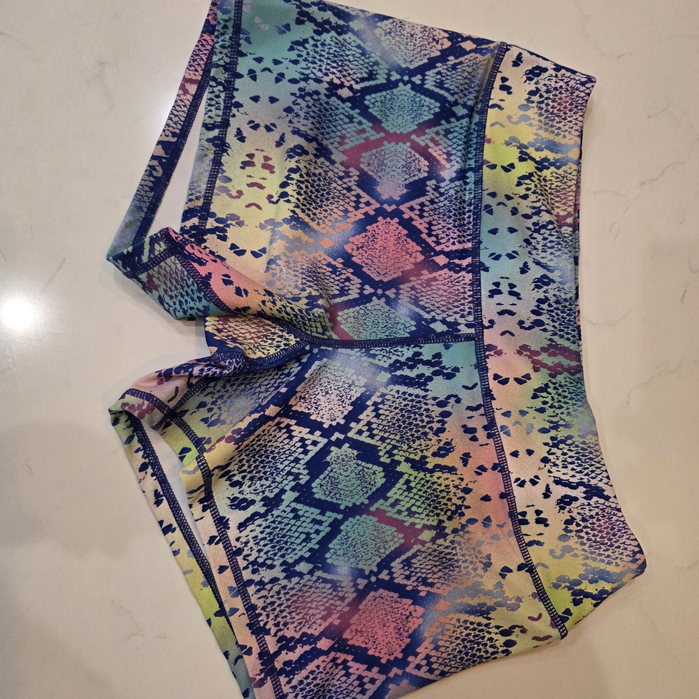Born Primitive Multicolor Snake Print Women's Athletic Shorts